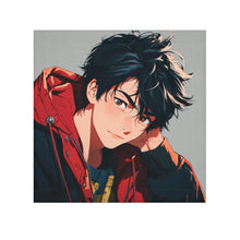 Load image into Gallery viewer, Cute Red Hoodie Anime Boy Face Towel
