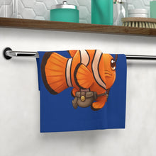Load image into Gallery viewer, Cute Warrior Clownfish Face Towel
