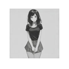Load image into Gallery viewer, Greyscale Anime Girl Face Towel
