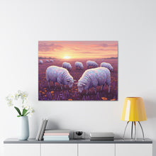 Load image into Gallery viewer, Pastel Sheep Sunset Canvas

