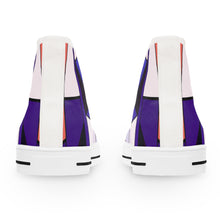 Load image into Gallery viewer, Abstract Colorful Polygon Women&#39;s High Top Sneakers
