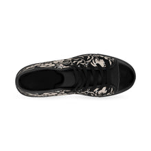 Load image into Gallery viewer, Abstract Black Flowers Women&#39;s Classic Sneakers
