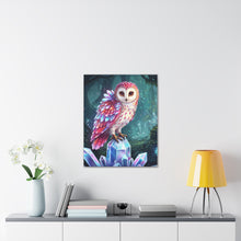 Load image into Gallery viewer, Crystal Forest Owl Canvas Art
