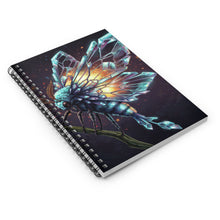 Load image into Gallery viewer, Crystal Moth Spiral Notebook
