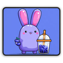 Load image into Gallery viewer, Purple Bunny with Bubble Tea Gaming Mouse Pad
