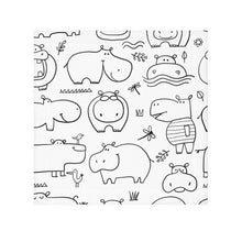 Load image into Gallery viewer, Adorable Hippo Face Towel, Cute Bath Towel, Kids Shower Gift, Fun Nursery Decor,
