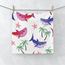 Load image into Gallery viewer, Adorable Shark Face Towel - Fun Beach Vibes for Kids
