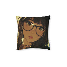 Load image into Gallery viewer, Anime Girl Glasses Decorative Pillow
