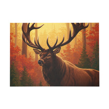 Load image into Gallery viewer, Majestic Elk in Autumn Forest Puzzle
