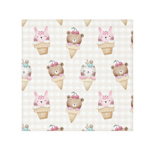 Load image into Gallery viewer, Adorable Animal Ice Cream Face Towel, Cute Bathroom Decor, Gift for Kids, Summer
