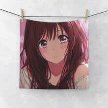 Load image into Gallery viewer, Cute Blush Anime Girl Face Towel
