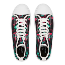 Load image into Gallery viewer, Abstract Neon Pattern Women&#39;s High Top Sneakers
