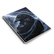 Load image into Gallery viewer, Raven Lightning Spiral Notebook
