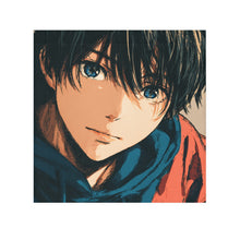Load image into Gallery viewer, Blue-Eyed Anime Boy Face Towel
