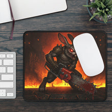 Load image into Gallery viewer, Evil Bunny with Chainsaw Gaming Mouse Pad
