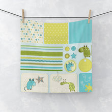 Load image into Gallery viewer, Adorable Kids Face Towel, Cute Animal Design Washcloth, Bath Time, Baby Shower
