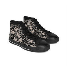 Load image into Gallery viewer, Abstract Black Flowers Women&#39;s Classic Sneakers
