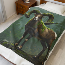 Load image into Gallery viewer, Moss-Covered Ram Velveteen Plush Blanket
