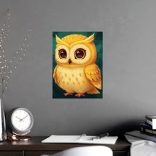 Load image into Gallery viewer, Cute Yellow Owl Matte Poster
