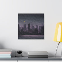 Load image into Gallery viewer, Rainy Cityscape Canvas Art
