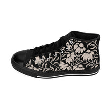 Load image into Gallery viewer, Abstract Black Flowers Women&#39;s Classic Sneakers
