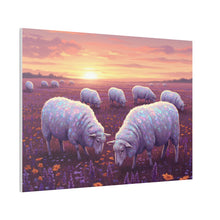 Load image into Gallery viewer, Pastel Sheep Sunset Canvas
