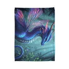 Load image into Gallery viewer, Blue Fae Dragon Blanket
