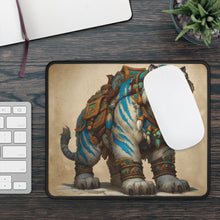 Load image into Gallery viewer, Blue Striped Tribal Tiger Gaming Mouse Pad
