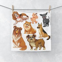 Load image into Gallery viewer, Adorable Dog Lovers Face Towel - Cute Cartoon Puppy Design
