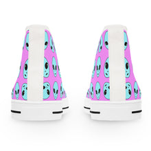 Load image into Gallery viewer, Alien Head Women&#39;s High Top Sneakers
