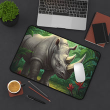 Load image into Gallery viewer, Rhino Jungle Desk Mat
