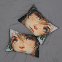 Load image into Gallery viewer, Freckled Anime Face Lumbar Pillow
