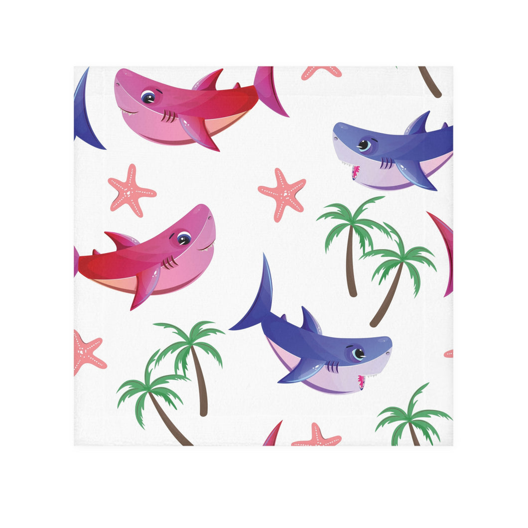 Adorable Shark Face Towel - Fun Beach Vibes for Kids