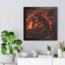 Load image into Gallery viewer, Volcano Raptor Framed Poster
