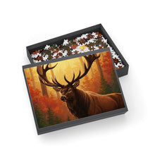 Load image into Gallery viewer, Majestic Elk in Autumn Forest Puzzle
