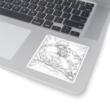 Load image into Gallery viewer, Action Anime Square Sticker
