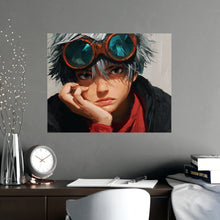 Load image into Gallery viewer, Boy with Goggles Anime Portrait Matte Poster
