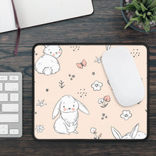 Load image into Gallery viewer, Adorable Bunny Gaming Mouse Pad - Cute Floral Design for Gamers
