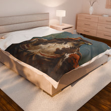 Load image into Gallery viewer, Hawk Velveteen Plush Blanket
