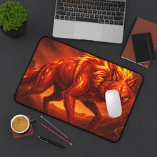 Load image into Gallery viewer, Fiery Wolf Desk Mat
