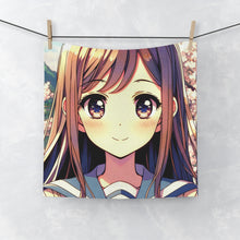 Load image into Gallery viewer, Cutie Anime Girl Face Towel
