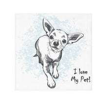 Load image into Gallery viewer, &quot;I Love My Pet!&quot; Chihuahua Face Towel - Cute Dog Lover Accessory
