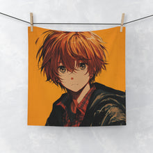 Load image into Gallery viewer, Cute Orange Anime Boy Face Towel
