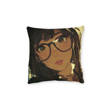 Load image into Gallery viewer, Anime Girl Glasses Decorative Pillow
