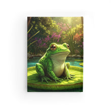 Load image into Gallery viewer, Frog on Lily Pad Ruled Journal
