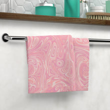 Load image into Gallery viewer, Abstract Pink Face Towel, Spa Towel, Bathroom Accessory, Self-Care Gift, Home
