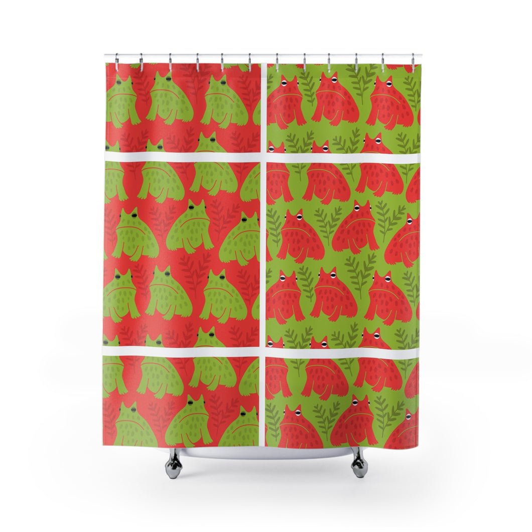 Amazing Grumpy Toads Shower Curtains