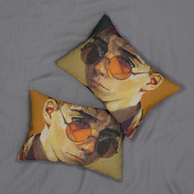 Load image into Gallery viewer, Retro Sunglasses Anime Guy Lumbar Pillow
