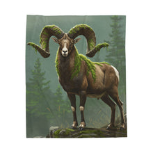 Load image into Gallery viewer, Moss-Covered Ram Velveteen Plush Blanket
