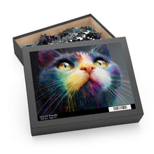 Load image into Gallery viewer, Colorful Cosmic Cat Puzzle
